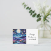 夜お洒落の大月の風景 名刺 (スタンド正面)