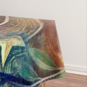 夜お洒落の象ブルーパープルスターズムーン テーブルクロス (インサイチュ)