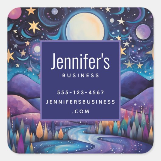 夜お洒落大月景観事業 スクエアシール (正面)