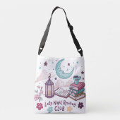 夜お洒落末のク読ラブ月ブックコーヒー クロスボディバッグ (裏面)