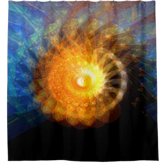 夜から昼まで…... シャワーカーテン (正面)