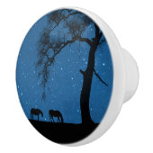 夜かわいらしの馬 セラミックノブ (右)