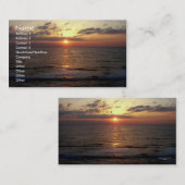 夜が明けるか、または海景の名刺 名刺 (正面/裏面)