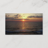 夜が明けるか、または海景の名刺 名刺 (裏面)