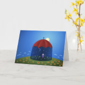 夜が来る時 カード (黄色い花)