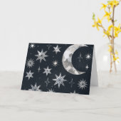 夜きらめくの空 カード (黄色い花)