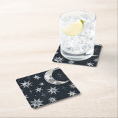 夜きらめくの空 スクエアペーパーコースター (インサイチュ)