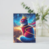 夜すごいのヒーロー猫 ポストカード (スタンド正面)