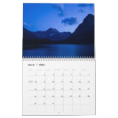 夜たそがれのカレンダーの端 カレンダー (3月 2026)