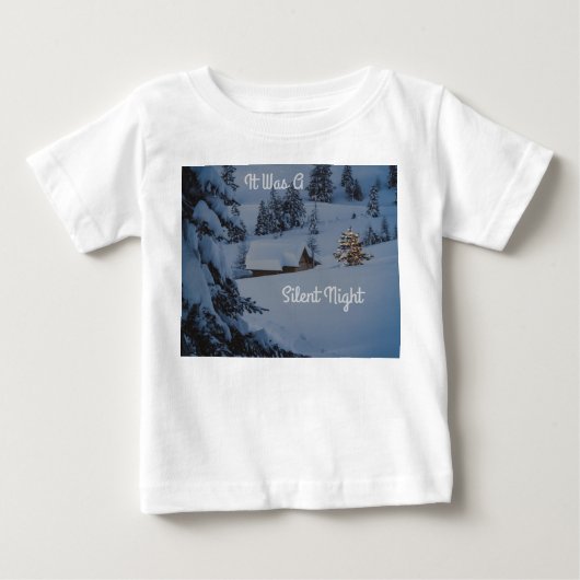 夜だっ静かた ベビーTシャツ (正面)