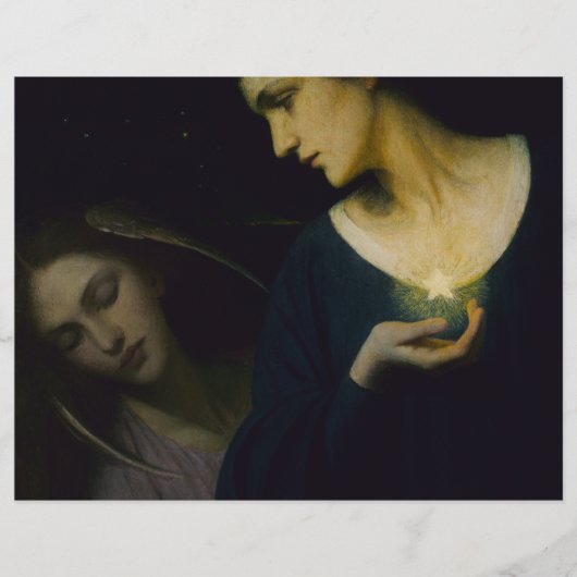 "夜と彼女の娘の睡眠"スクラップブック紙 (正面)