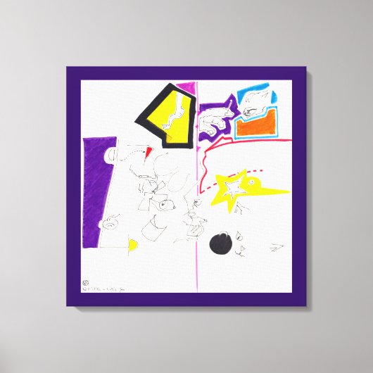 夜と昼寝のスケッチ02 Canvas print キャンバスプリント (正面)