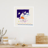 夜と昼寝のスケッチ11 by PBaud Archival Poster ポスター (キッチン)