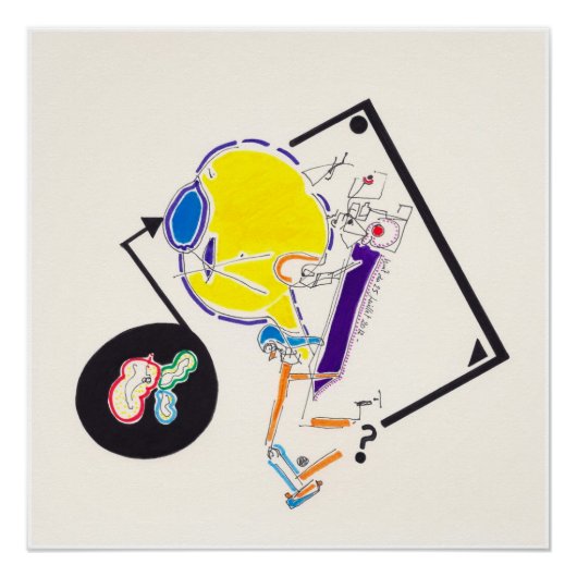 夜と昼寝のスケッチ15 by Pascale Baud P Poster ポスター (正面)