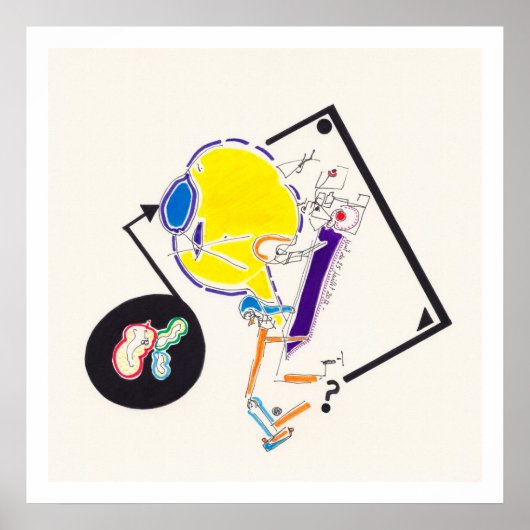 夜と昼寝のスケッチ15 by PBaud Archival Poster ポスター (正面)