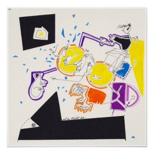 夜と昼寝のスケッチ9 by Pascale Baud P Poster ポスター (正面)