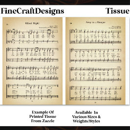 夜と静かマネージャの楽譜DU9Fデコページ 薄葉紙