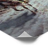 夜にバイエルンのルートヴィヒII ポスター (角)