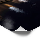 夜にライトアップされるマルタの港 ポスター (コーナー)