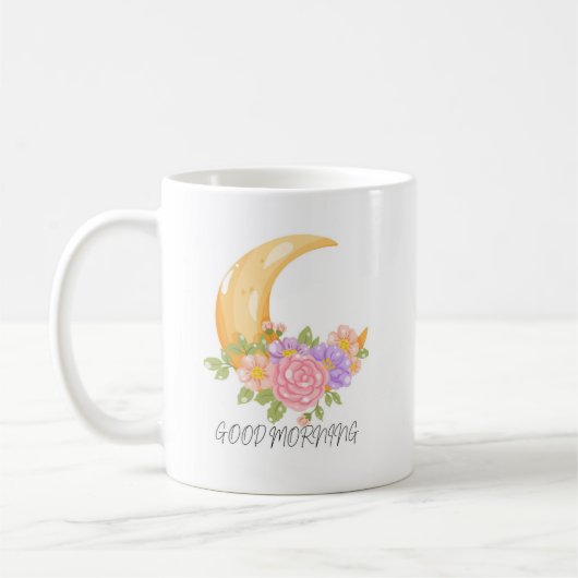 夜に咲く花 コーヒーマグカップ (左)