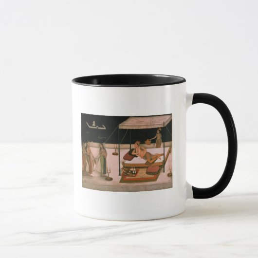 夜に女性を受け取っているMughalの王子 マグカップ (右)