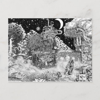 夜に対して暖かい ポストカード