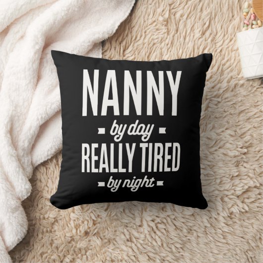 夜に本当に疲れた日のナニー クッション (ブランケット)
