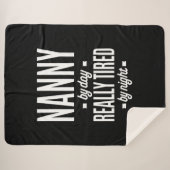 夜に本当に疲れた日のナニー シェルパブランケット (正面(横))