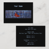 夜に森で走ること。 黒 名刺 (正面/裏面)