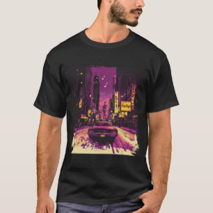 夜に流れ込む Tシャツ