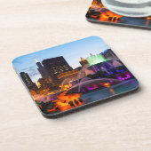 夜に灯されるバッキンガムの噴水 コースター (左側)