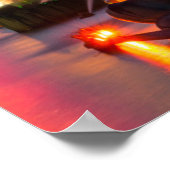 夜に灯されるバッキンガムの噴水 ポスター (角)