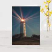 夜に照る丘の灯台 カード (黄色い花)