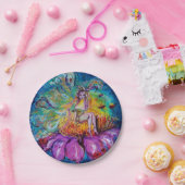 夜に花の妖精 ペーパープレート (パーティー)