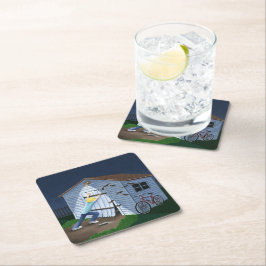 夜に起こること スクエアペーパーコースター