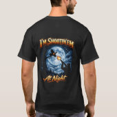 夜に銃撃するよTシャツ Tシャツ (裏面)