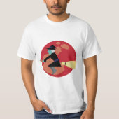 夜に飛ぶ魔女 Tシャツ (正面)