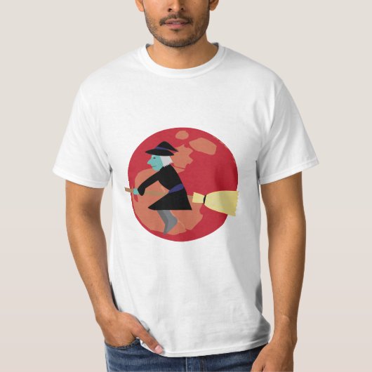 夜に飛ぶ魔女 Tシャツ (正面)