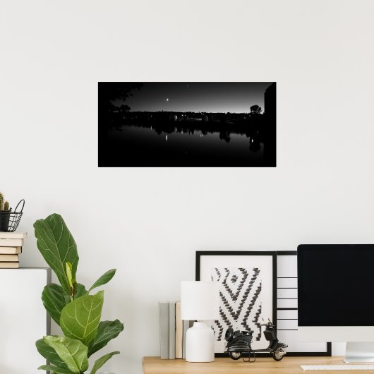 夜に ポスター (ホームオフィス)