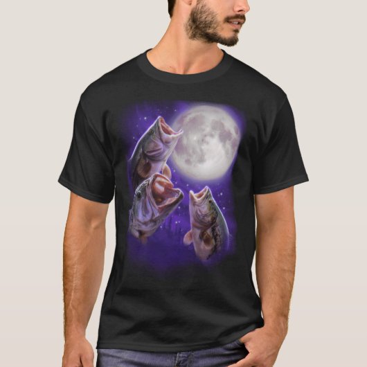 夜に「遠吠え」?・・・クラシック Tシャツ (正面)