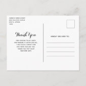 夜のお洒落大月の風景ありがとう ポストカード (裏面)