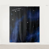 夜のきらきら星空ハンギング タペストリー (正面)