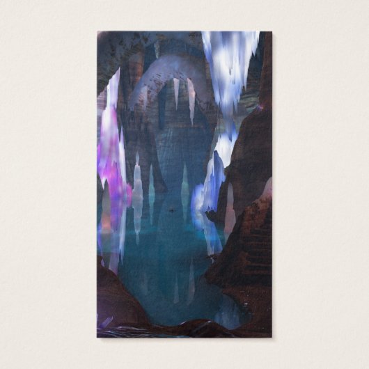 夜のしおりでキラキラした洞窟 (裏面)