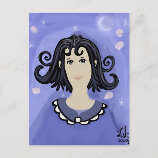 夜のはがきのブルース ポストカード (正面)