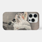 夜のふくろう 日本の芸術  iPhoneケース (裏面横)