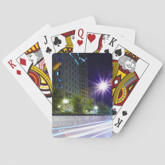 夜のぼやけられた交通 トランプ (裏面)