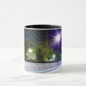 夜のぼやけられた交通 マグカップ (中央)