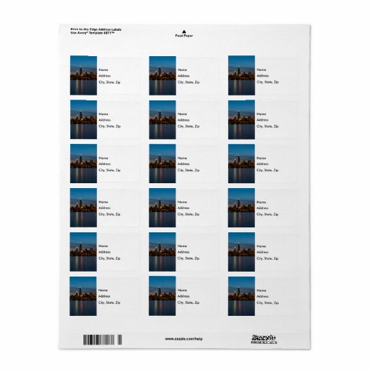 夜のまわりにのウィリス ラベル (フルシート)