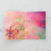 夜のアクーディオン奏者 水彩画 カード (内部)