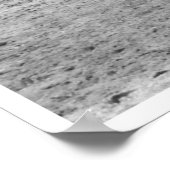 夜のアフリカの空の下のギラフ白黒 ポスター (角)